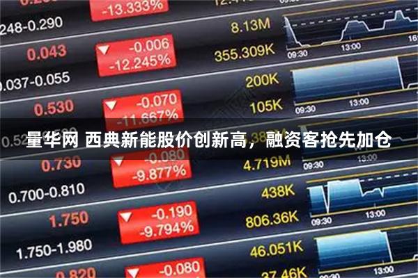 量华网 西典新能股价创新高，融资客抢先加仓