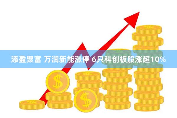 添盈聚富 万润新能涨停 6只科创板股涨超10%